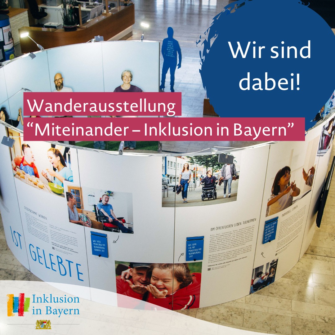 Öffnet die Seite 'Ausstellung "Miteinander - Inklusion in Bayern"'